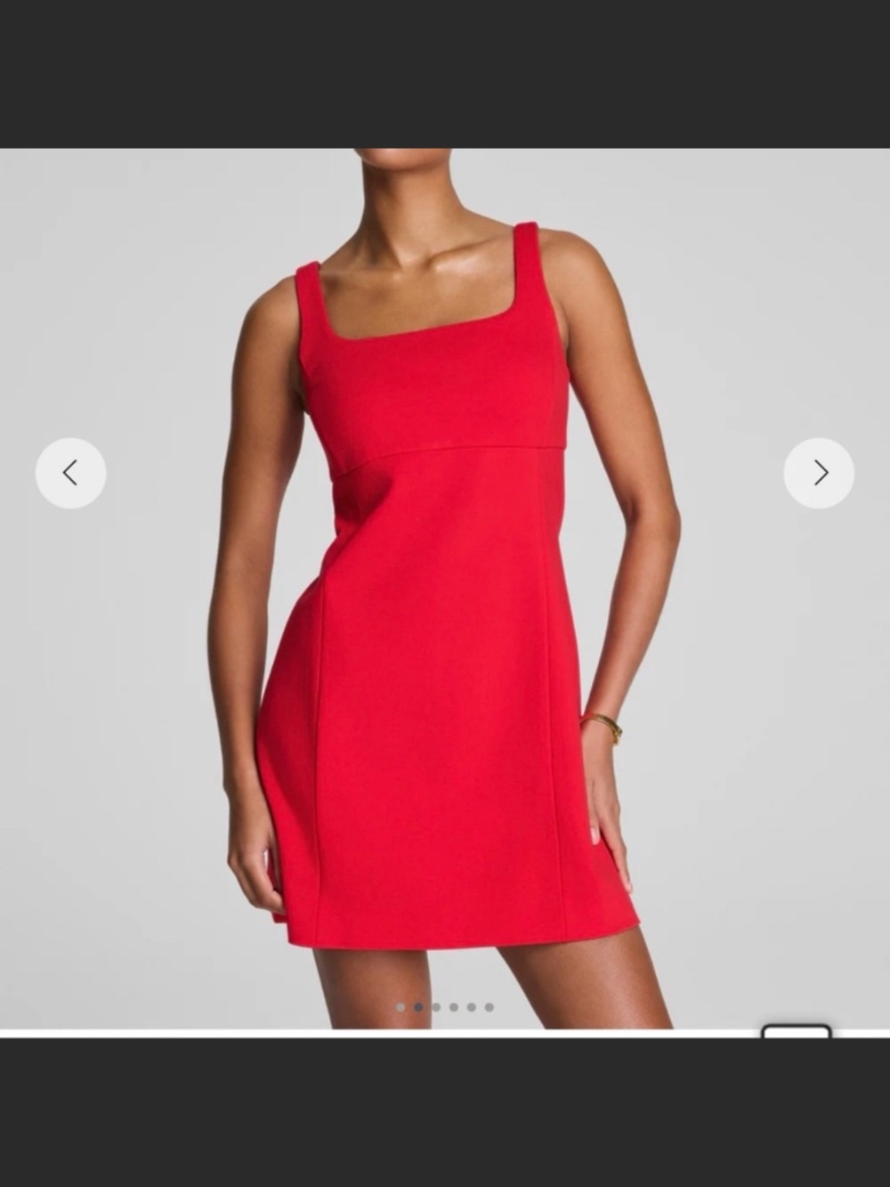 Spanx square neck mini dress